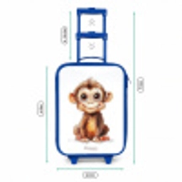 Baby aap Kinderkoffer - Blauw klein -productfoto_formaten