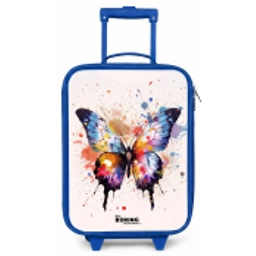 Vlinderexplosie Kinderkoffer - Blauw klein -zz3dotto