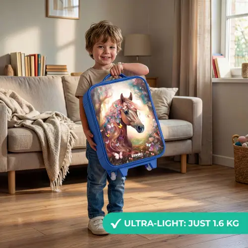 Vlindermerrie Kinderkoffer - Blauw klein -sfeer2_EN