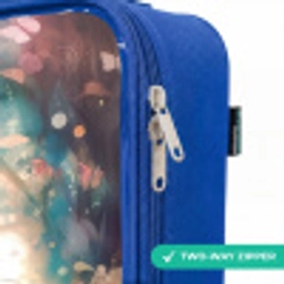 Vlindermerrie Kinderkoffer - Blauw klein -rits_EN