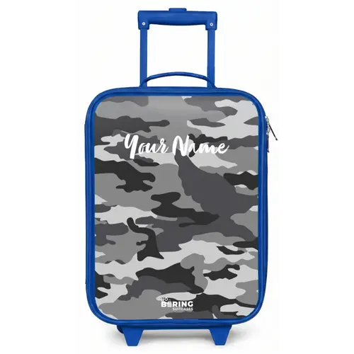 Camogrijs Kinderkoffer - Blauw klein -zz3dotto