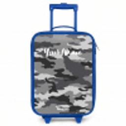 Camogrijs Kinderkoffer - Blauw klein -3d