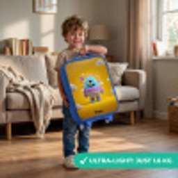 Snoep - Monster - Regenboog Kinderkoffer - Blauw klein -sfeer2_EN