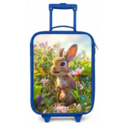 Kareltje konijn Kinderkoffer - Blauw klein -zz3dotto