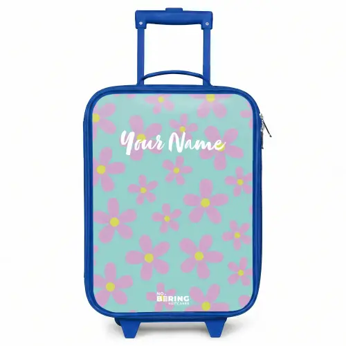 Madeliefjesmania mint Kinderkoffer - Blauw klein -3d