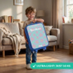 Madeliefjesmania mint Kinderkoffer - Blauw klein -sfeer2_EN