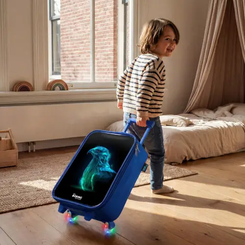 Digitale adelaar in profiel Kinderkoffer - Blauw klein -sfeer1