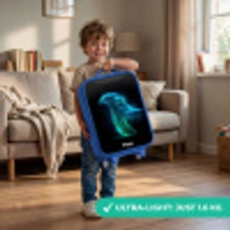 Digitale adelaar in profiel Kinderkoffer - Blauw klein -sfeer2_EN