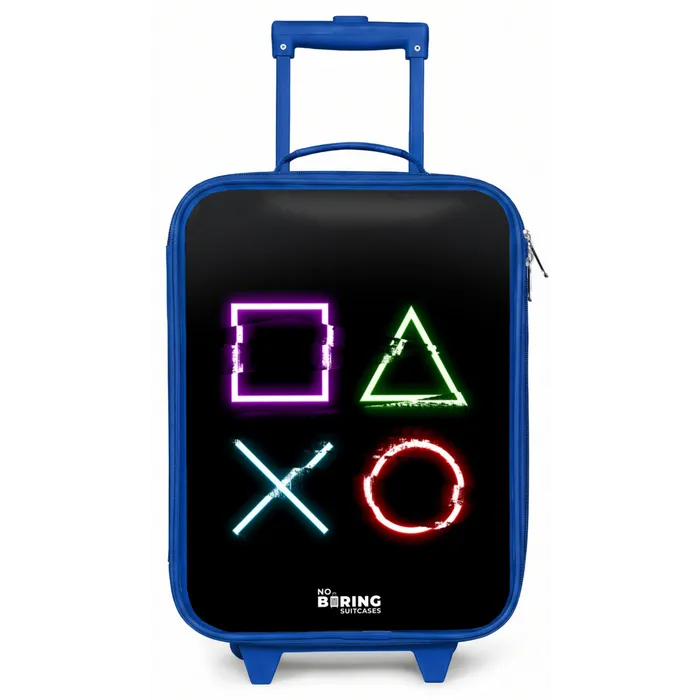 Knoppen van een gameconsole Kinderkoffer - Blauw klein -zz3dotto