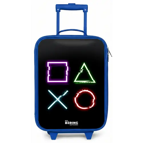Knoppen van een gameconsole Kinderkoffer - Blauw klein -zz3dotto