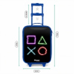 Knoppen van een gameconsole Kinderkoffer - Blauw klein -productfoto_formaten