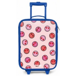 Hartje - Smiley - Patroon Kinderkoffer - Blauw klein -zz3dotto