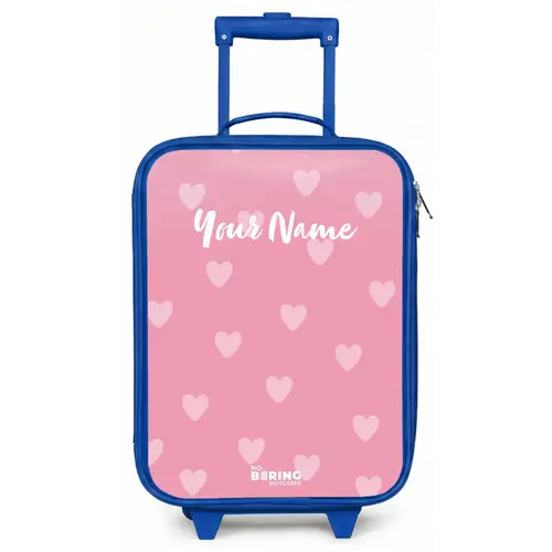 Hartjesritme Kinderkoffer - Blauw klein -zz3dotto