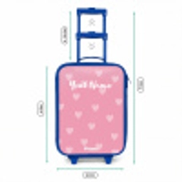 Hartjesritme Kinderkoffer - Blauw klein -productfoto_formaten