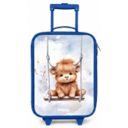 Hennie hooglander Kinderkoffer - Blauw klein -zz3dotto