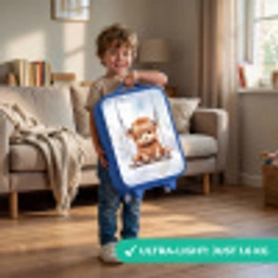 Hennie hooglander Kinderkoffer - Blauw klein -sfeer2_EN