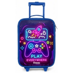 Neonillustratie met een controller Kinderkoffer - Blauw klein -zz3dotto