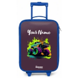 Neon Wheels Kinderkoffer - Blauw klein -zz3dotto