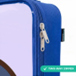 Pinguïn Kinderkoffer - Blauw klein -rits_EN