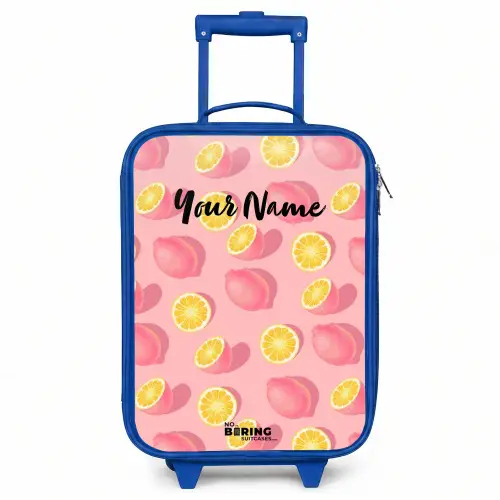 Pink limoncello Kinderkoffer - Blauw klein -3d