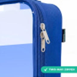 Pixel wereld Kinderkoffer - Blauw klein -rits_EN