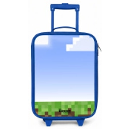 Pixel wereld Kinderkoffer - Blauw klein -zz3dotto