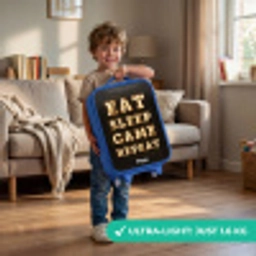 Qoute met licht Kinderkoffer - Blauw klein -sfeer2_EN