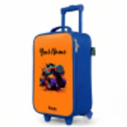 Rainbow Wheels Kinderkoffer - Blauw klein -productfoto_schuin