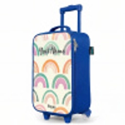 Regenbogen Kinderkoffer - Blauw klein -productfoto_schuin