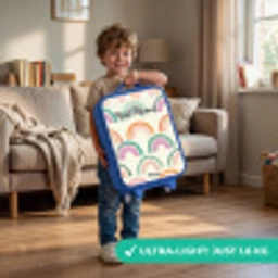 Regenbogen Kinderkoffer - Blauw klein -sfeer2_EN