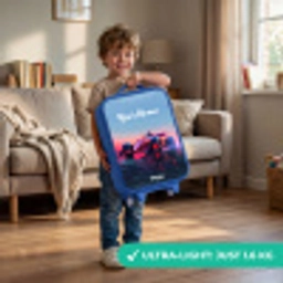 Rode racer Kinderkoffer - Blauw klein -sfeer2_EN