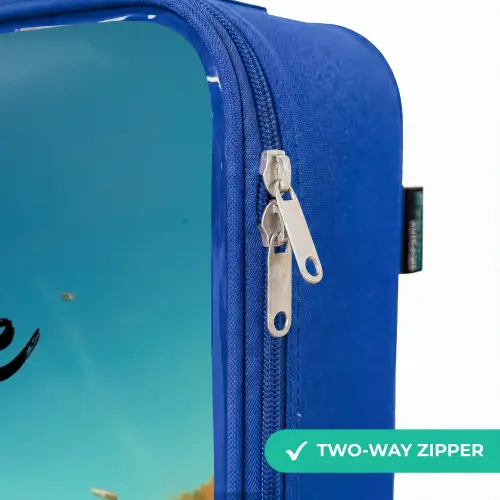Zandsloper Kinderkoffer - Blauw klein -rits_EN