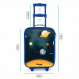 Ruimte met planeten Kinderkoffer - Blauw klein -productfoto_formaten
