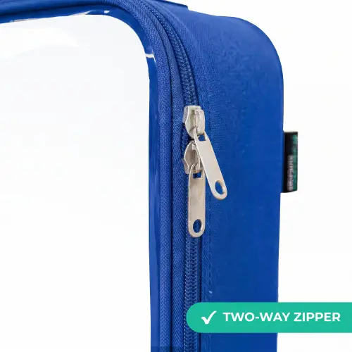 Sterrenmagie met krullen Kinderkoffer - Blauw klein -rits_EN