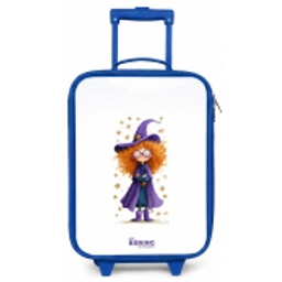 Sterrenmagie met krullen Kinderkoffer - Blauw klein -zz3dotto