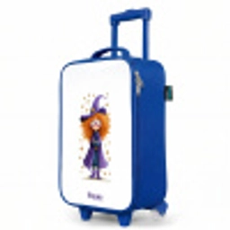 Sterrenmagie met krullen Kinderkoffer - Blauw klein -productfoto_schuin