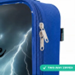 Thunder Wheels Kinderkoffer - Blauw klein -rits_EN