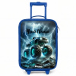 Thunder Wheels Kinderkoffer - Blauw klein -3d