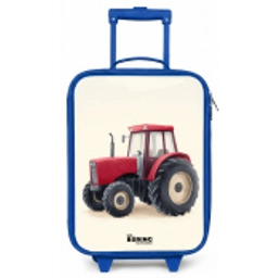 Tractor - Getekend - Rood Kinderkoffer - Blauw klein -zz3dotto