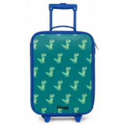 Tyranosaurus specs Kinderkoffer - Blauw klein -zz3dotto
