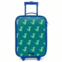 Tyranosaurus specs Kinderkoffer - Blauw klein -3d