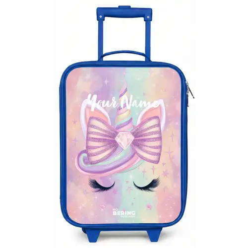 Eenhoorn Kinderkoffer - Blauw klein -zz3dotto