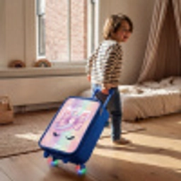 Eenhoorn Kinderkoffer - Blauw klein -sfeer1