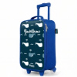 Walvisweelde Kinderkoffer - Blauw klein -productfoto_schuin