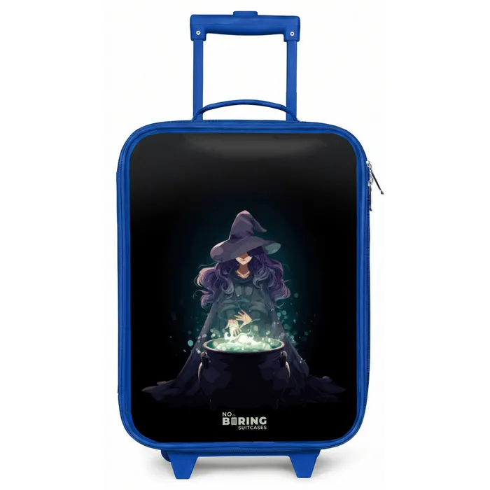 Heks - Ketel - Tover Kinderkoffer - Blauw klein -zz3dotto