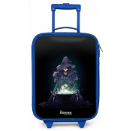 Heks - Ketel - Tover Kinderkoffer - Blauw klein -zz3dotto