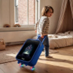 Heks - Ketel - Tover Kinderkoffer - Blauw klein -sfeer1
