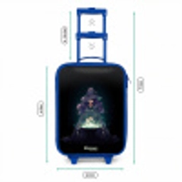Heks - Ketel - Tover Kinderkoffer - Blauw klein -productfoto_formaten