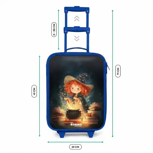 Heks met Sprankelende Toverdrank Kinderkoffer - Blauw klein -productfoto_formaten