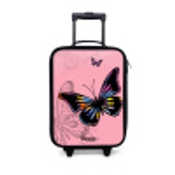 Bubblegum butterfly Kinderkoffer - Zwart klein -3d